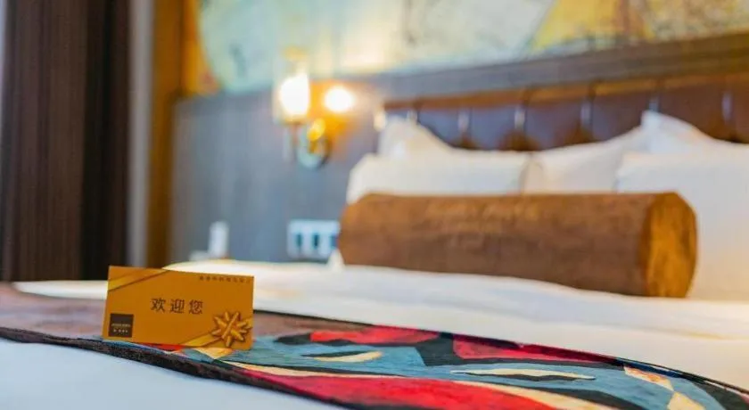 Bed in James Joyce Coffetel· Chengdu Shuangliu Airport Haibing City Wanda
