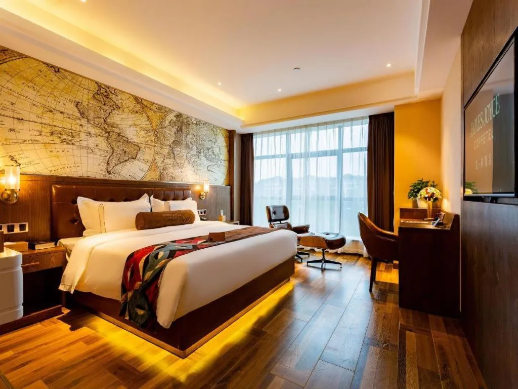 Bed in James Joyce Coffetel· Chengdu Shuangliu Airport Haibing City Wanda
