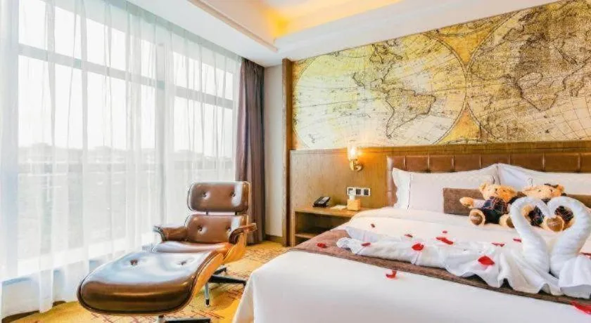 Bed in James Joyce Coffetel· Chengdu Shuangliu Airport Haibing City Wanda