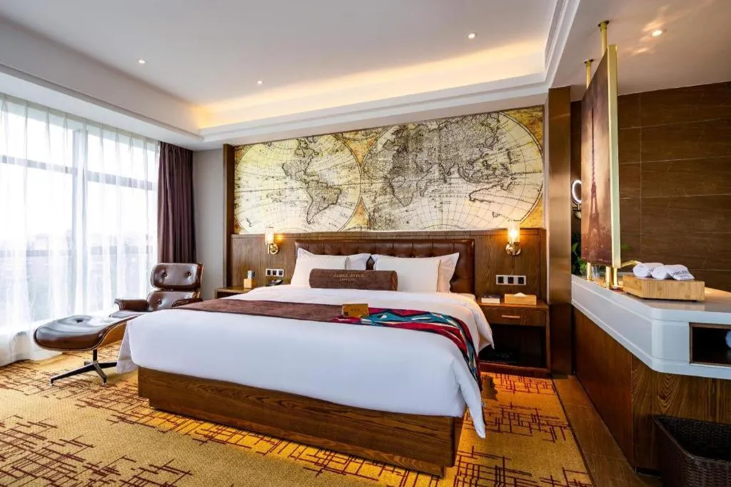 Bed in James Joyce Coffetel· Chengdu Shuangliu Airport Haibing City Wanda