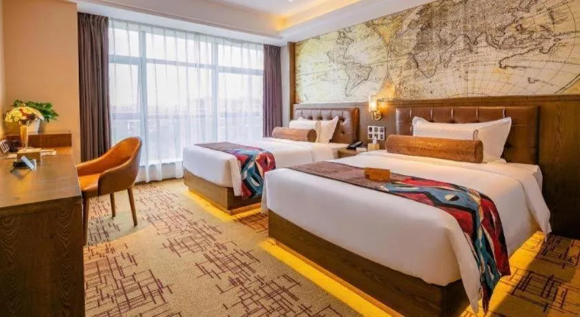 Bed in James Joyce Coffetel· Chengdu Shuangliu Airport Haibing City Wanda