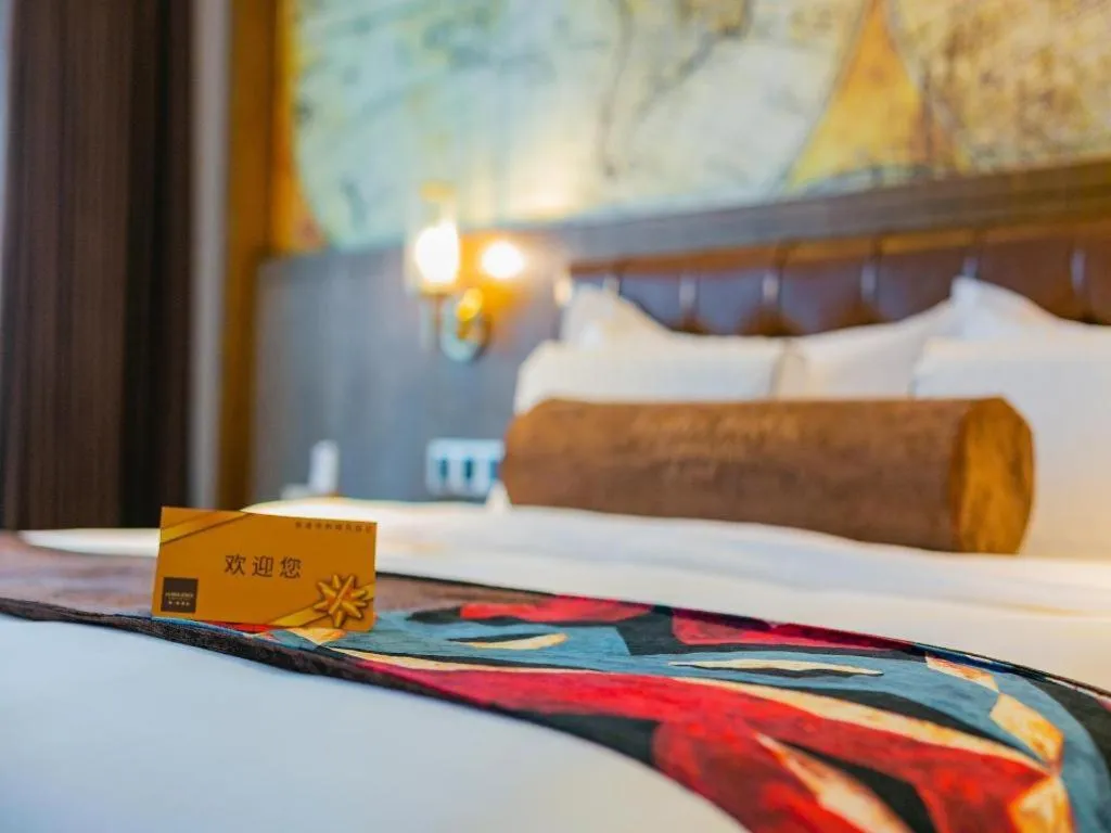 Bed in James Joyce Coffetel· Chengdu Shuangliu Airport Haibing City Wanda