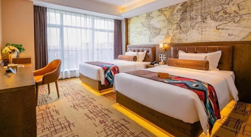 Bed in James Joyce Coffetel· Chengdu Shuangliu Airport Haibing City Wanda