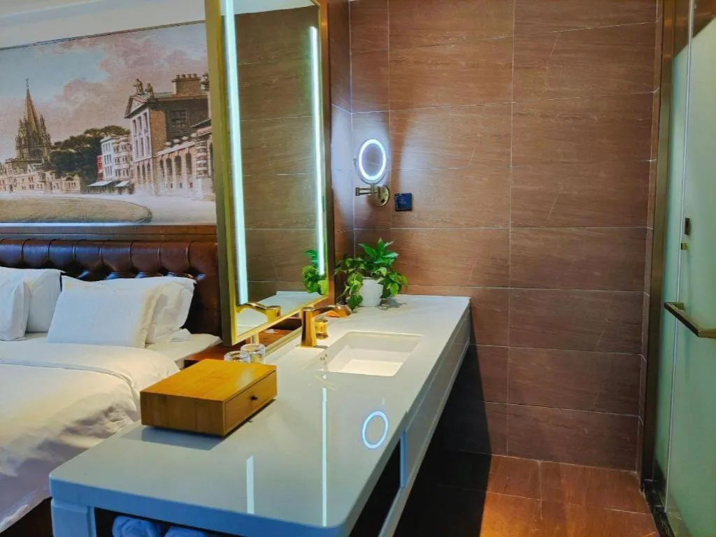 Bed in James Joyce Coffetel· Chengdu Shuangliu Airport Haibing City Wanda