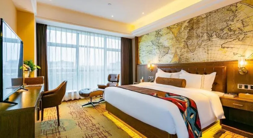 Bed in James Joyce Coffetel· Chengdu Shuangliu Airport Haibing City Wanda