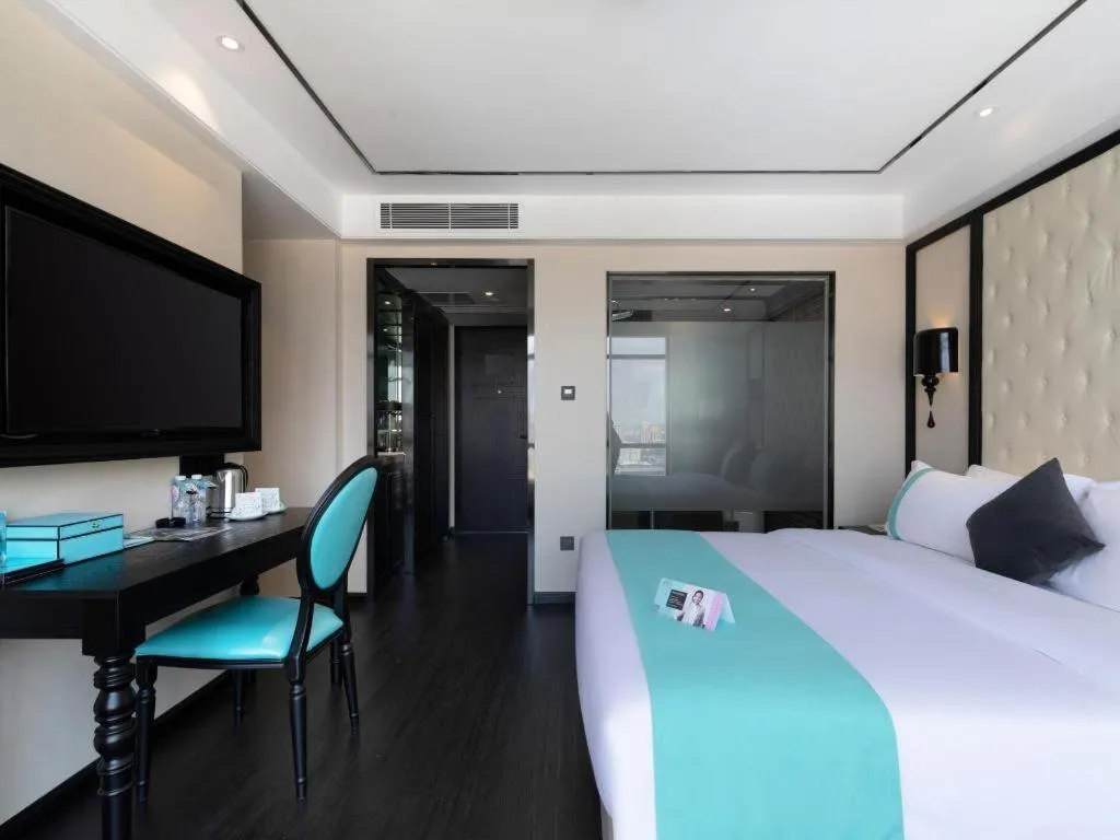 Bed in Xana Hotelle· Dongguang Chang'An Binhaiwan Jian'An Road