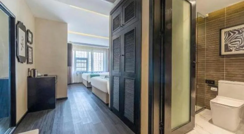 Bed in Xana Hotelle Nanchang Tengwang Pavilion Wanshougong