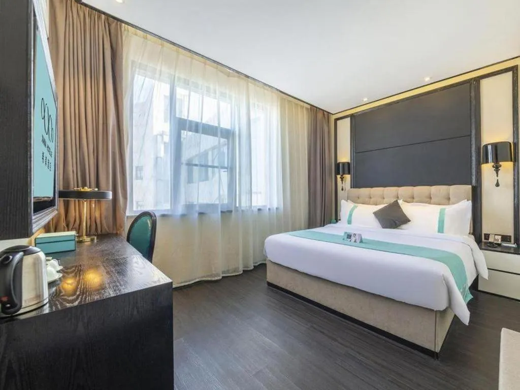 Bed in Xana Hotelle Nanchang Tengwang Pavilion Wanshougong