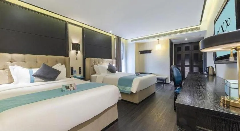 Bed in Xana Hotelle Nanchang Tengwang Pavilion Wanshougong