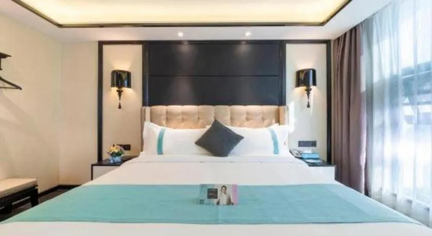 Bed in Xana Hotelle Nanchang Tengwang Pavilion Wanshougong