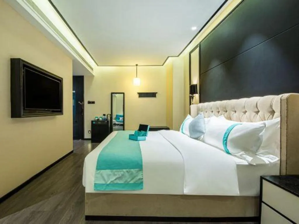 Bed in Xana Hotelle Nanchang Tengwang Pavilion Wanshougong