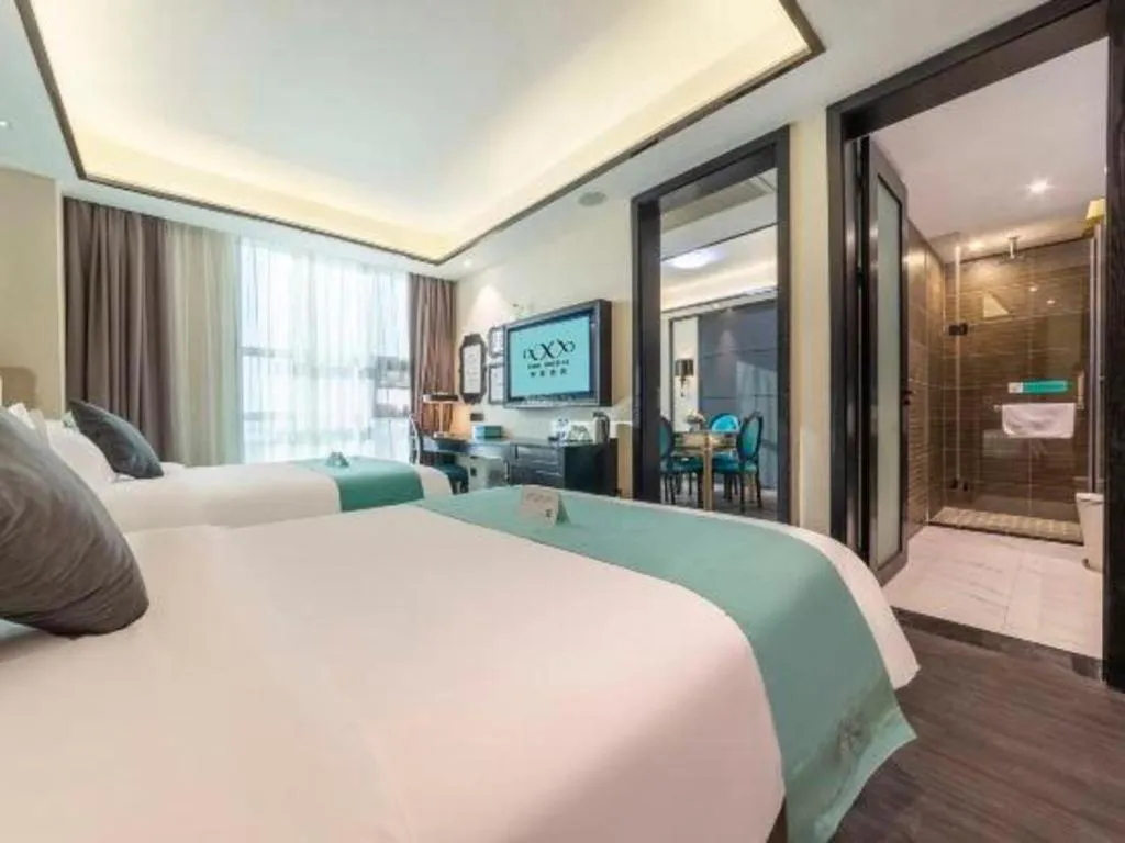 Bed in Xana Hotelle Nanchang Tengwang Pavilion Wanshougong