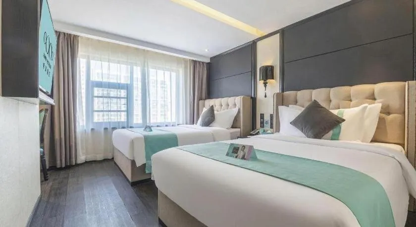 Bed in Xana Hotelle Nanchang Tengwang Pavilion Wanshougong