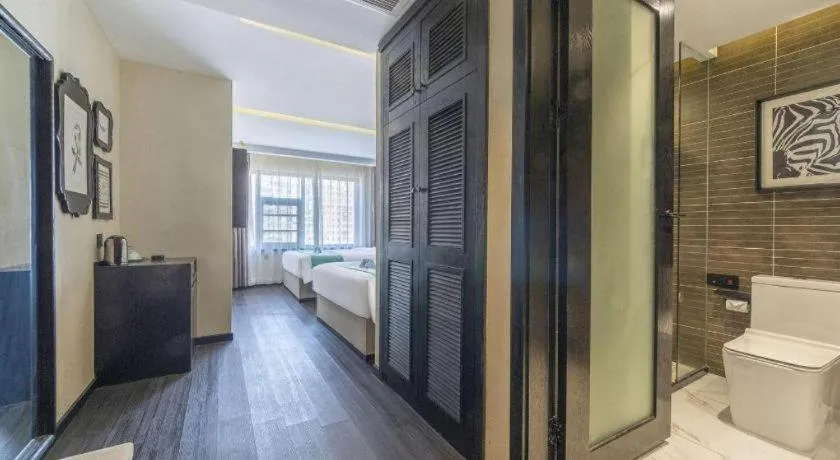 Bed in Xana Hotelle Nanchang Tengwang Pavilion Wanshougong