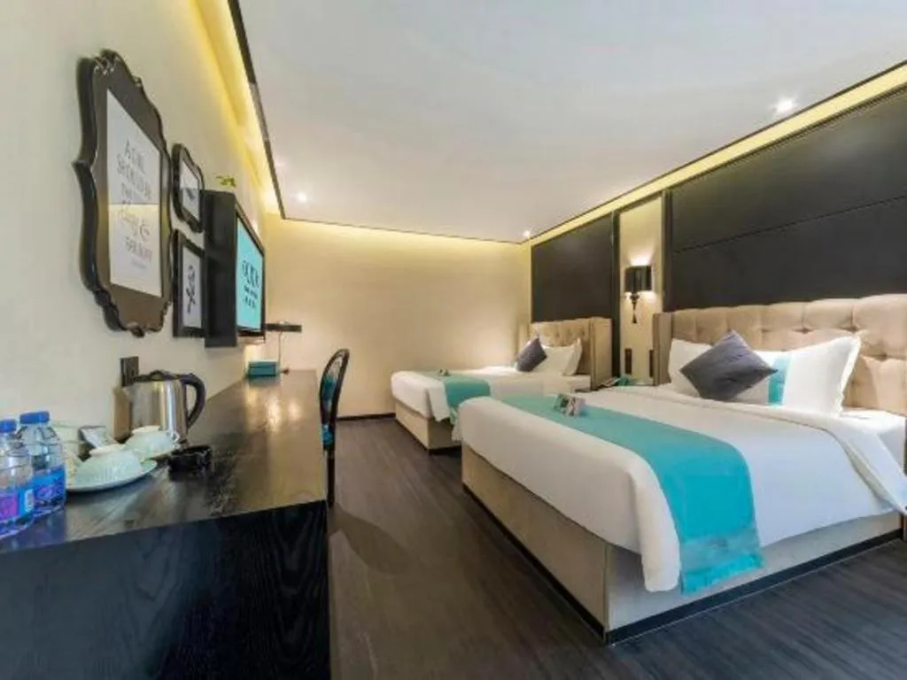 Bed in Xana Hotelle Nanchang Tengwang Pavilion Wanshougong