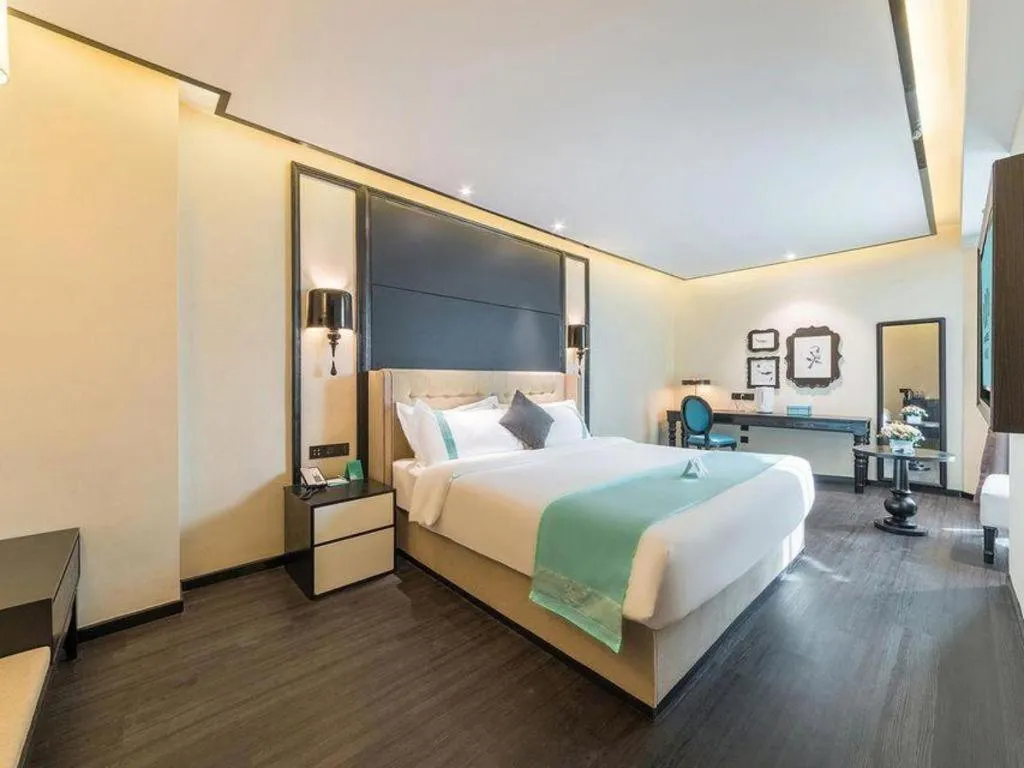 Bed in Xana Hotelle Nanchang Tengwang Pavilion Wanshougong