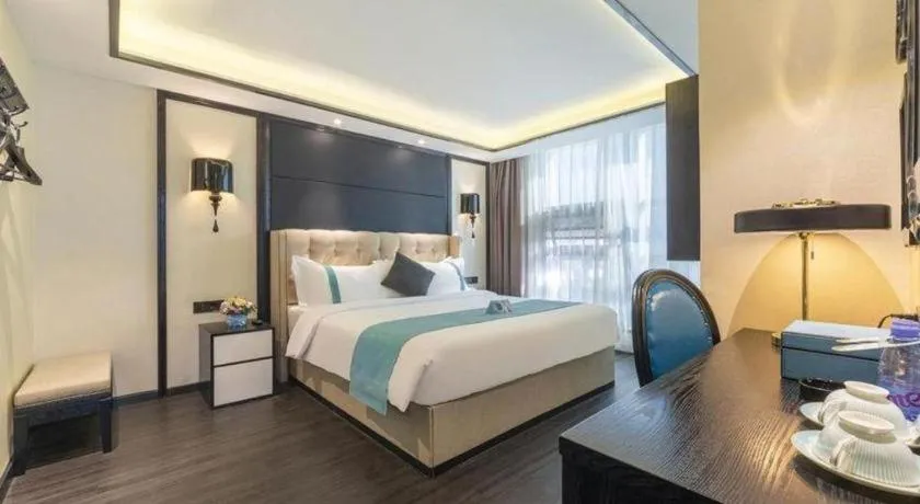 Bed in Xana Hotelle Nanchang Tengwang Pavilion Wanshougong