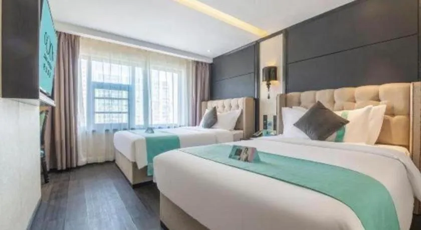 Bed in Xana Hotelle Nanchang Tengwang Pavilion Wanshougong