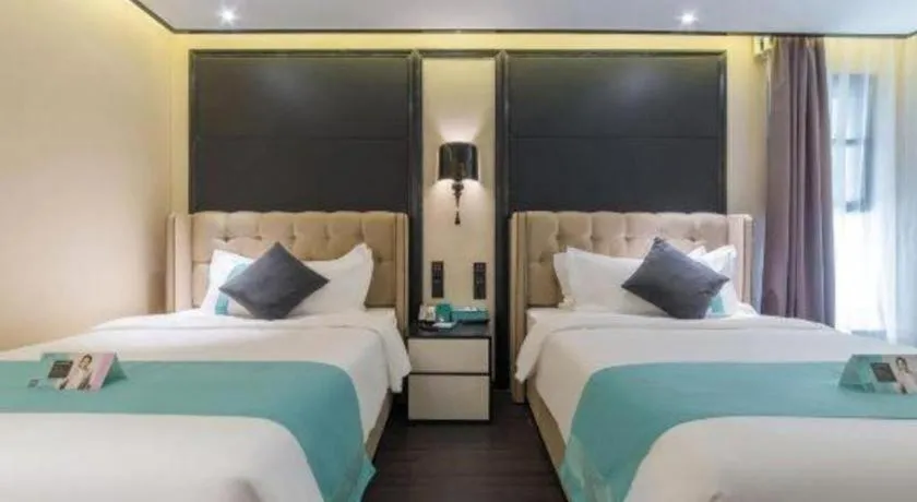 Bed in Xana Hotelle Nanchang Tengwang Pavilion Wanshougong