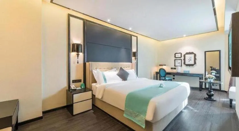 Bed in Xana Hotelle Nanchang Tengwang Pavilion Wanshougong