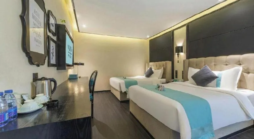 Bed in Xana Hotelle Nanchang Tengwang Pavilion Wanshougong