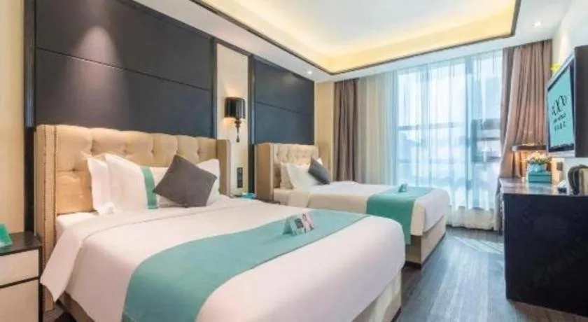Bed in Xana Hotelle Nanchang Tengwang Pavilion Wanshougong
