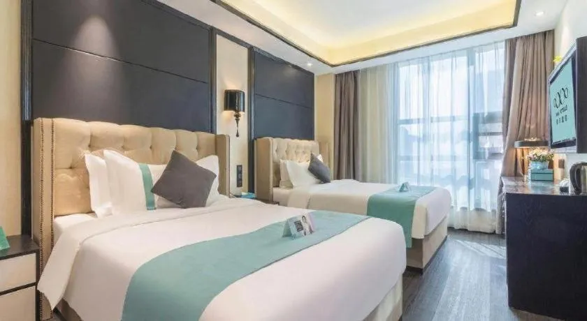 Bed in Xana Hotelle Nanchang Tengwang Pavilion Wanshougong