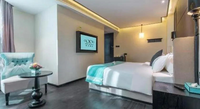 Bed in Xana Hotelle Nanchang Tengwang Pavilion Wanshougong