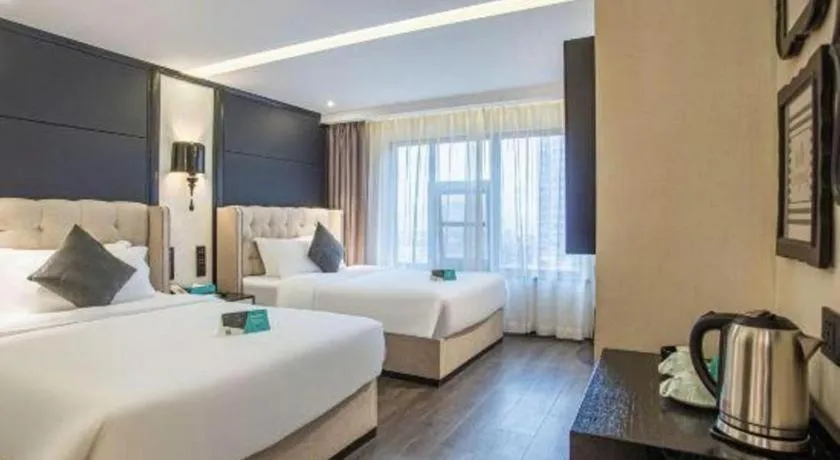 Bed in Xana Hotelle Nanchang Tengwang Pavilion Wanshougong