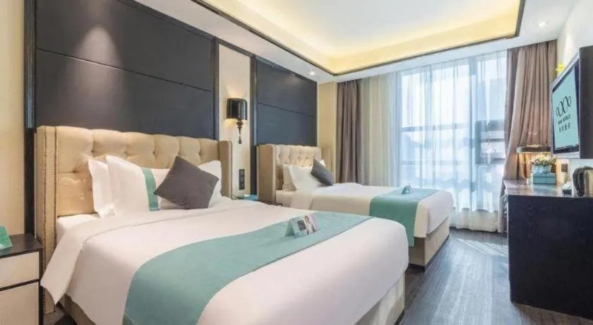 Bed in Xana Hotelle Nanchang Tengwang Pavilion Wanshougong