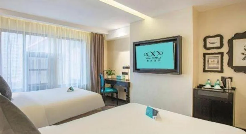 Bed in Xana Hotelle Nanchang Tengwang Pavilion Wanshougong