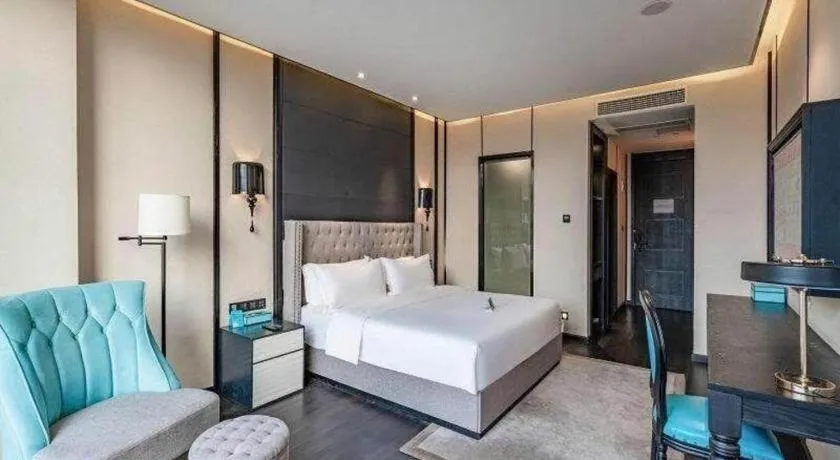 Bed in Xana Hotelle Luzhou High-Speed Railway Station Trading Market Passenger Terminal