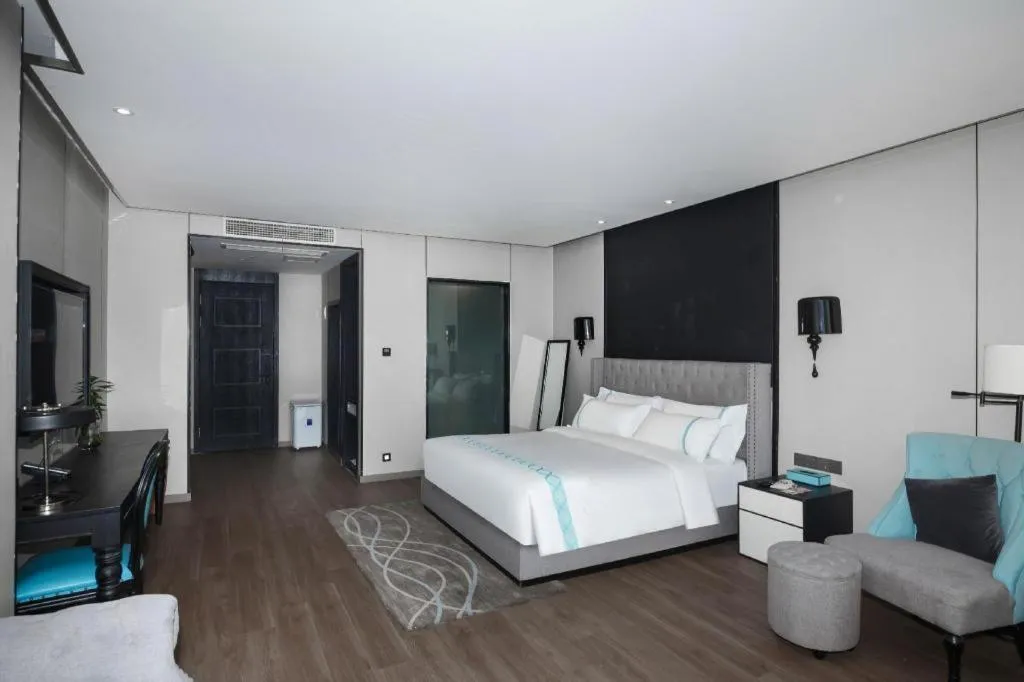 Bed in Xana Hotelle Luzhou High-Speed Railway Station Trading Market Passenger Terminal