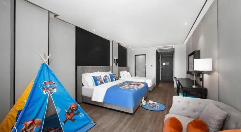 Bed in Xana Hotelle Luzhou High-Speed Railway Station Trading Market Passenger Terminal