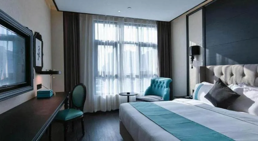 Bed in Xana Hotelle Luzhou High-Speed Railway Station Trading Market Passenger Terminal