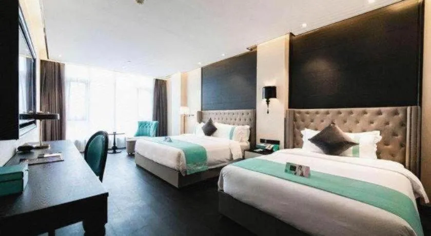 Bed in Xana Hotelle Luzhou High-Speed Railway Station Trading Market Passenger Terminal