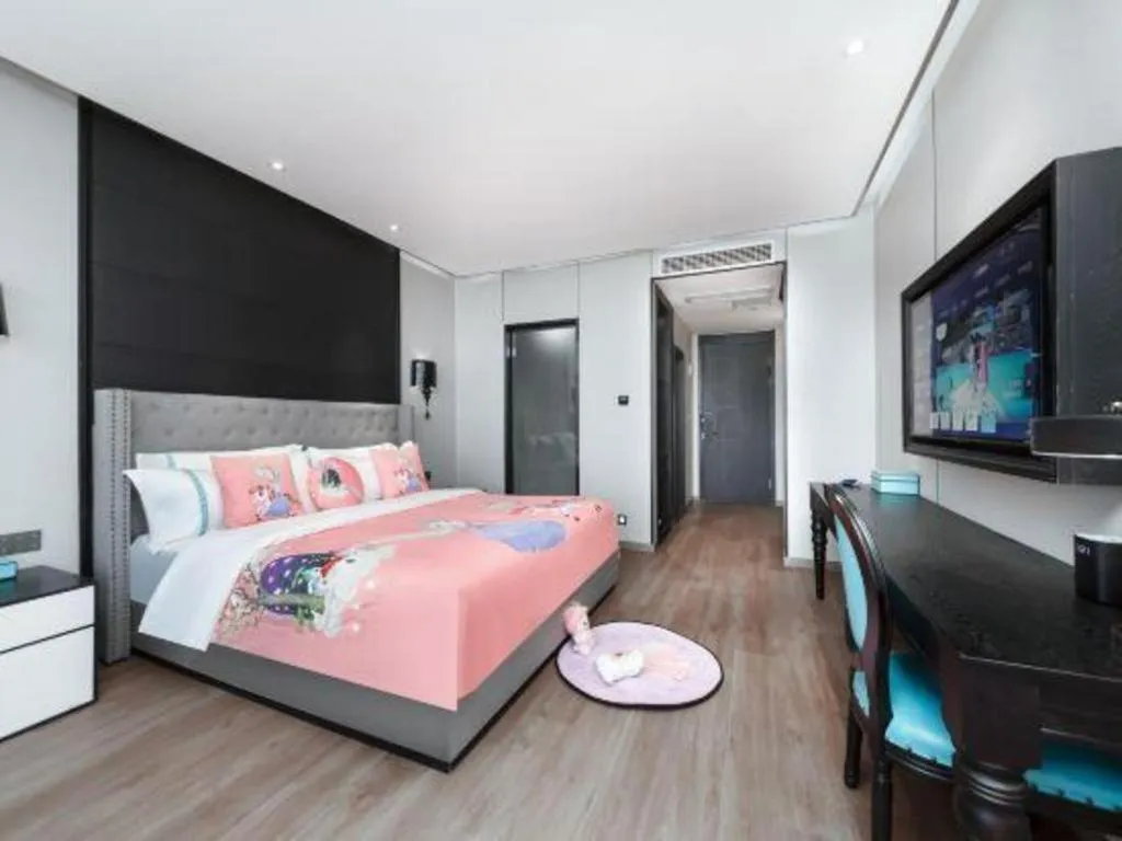 Bed in Xana Hotelle Luzhou High-Speed Railway Station Trading Market Passenger Terminal