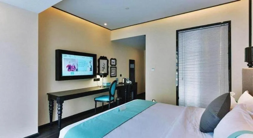 Bed in Xana Hotelle Luzhou High-Speed Railway Station Trading Market Passenger Terminal