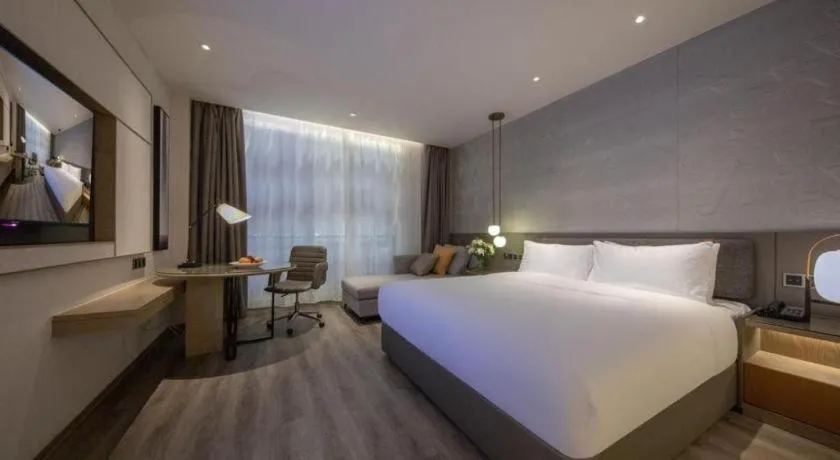 Bed in Zhejiang Cloud Mountain Deefly Hotel