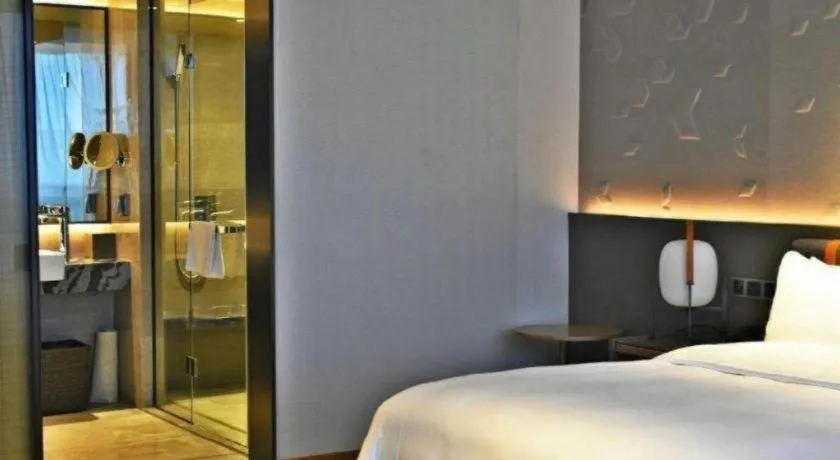 Bed in Zhejiang Cloud Mountain Deefly Hotel