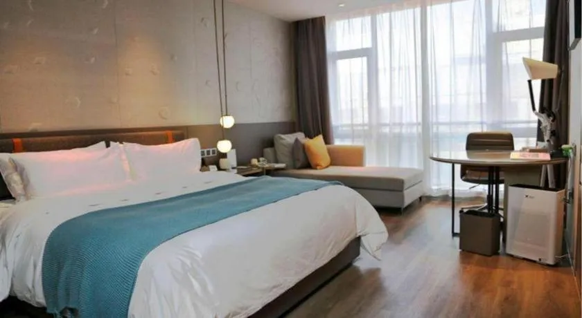 Bed in Zhejiang Cloud Mountain Deefly Hotel
