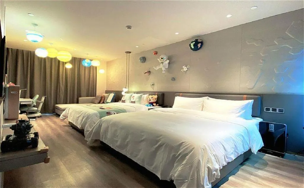 Bed in Zhejiang Cloud Mountain Deefly Hotel