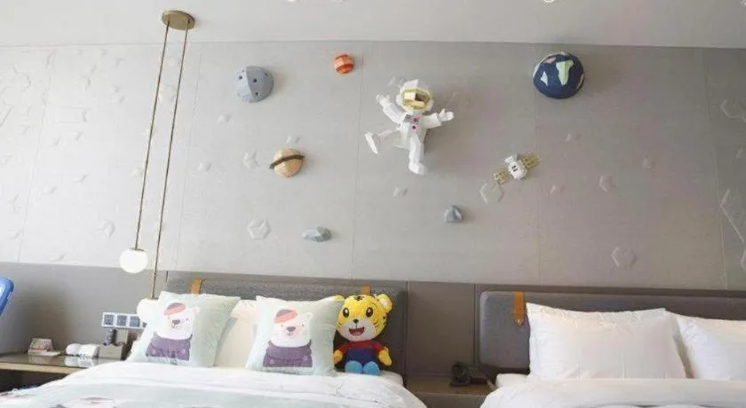 Bed in Zhejiang Cloud Mountain Deefly Hotel