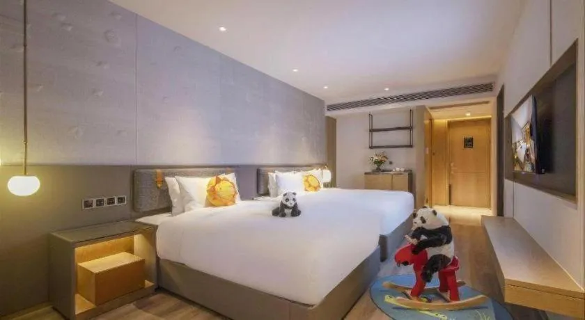 Bed in Zhejiang Cloud Mountain Deefly Hotel