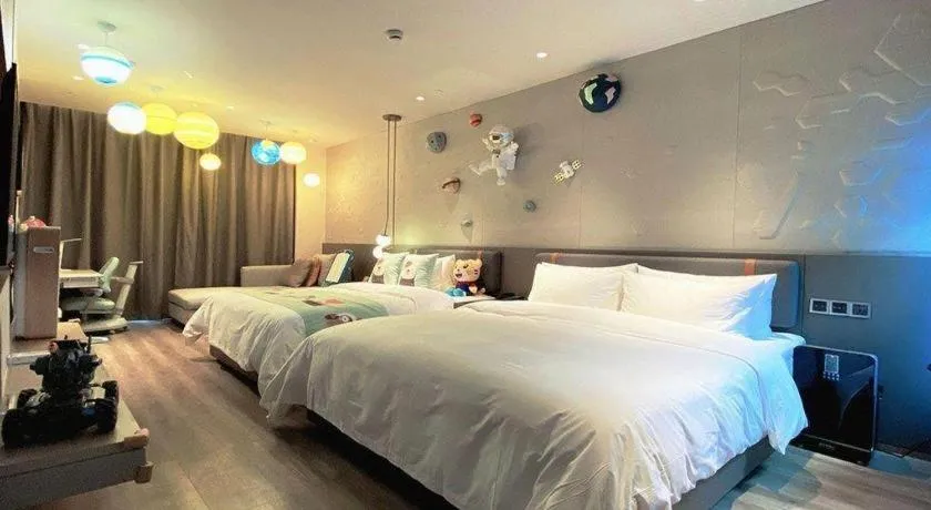 Bed in Zhejiang Cloud Mountain Deefly Hotel