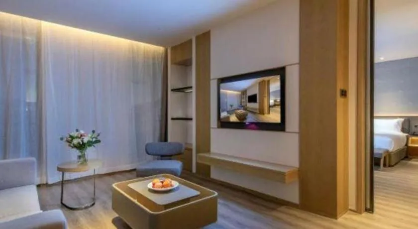 Bed in Zhejiang Cloud Mountain Deefly Hotel