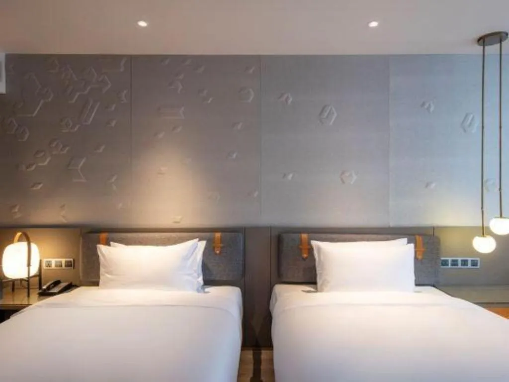 Bed in Zhejiang Cloud Mountain Deefly Hotel