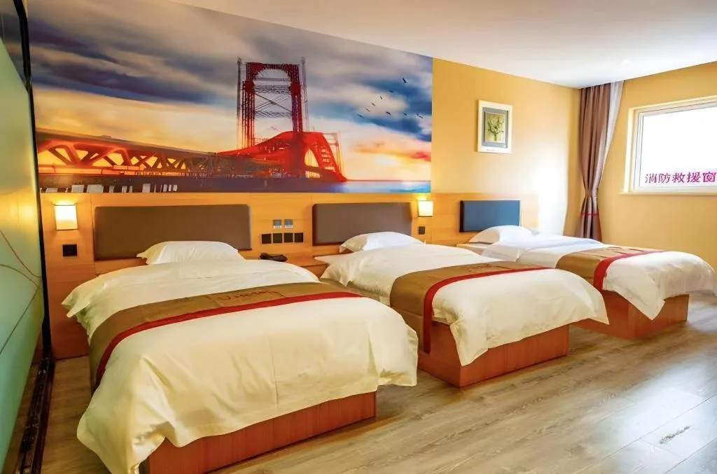 Bed in Thank Inn Hotel Tianjing Jinnan University