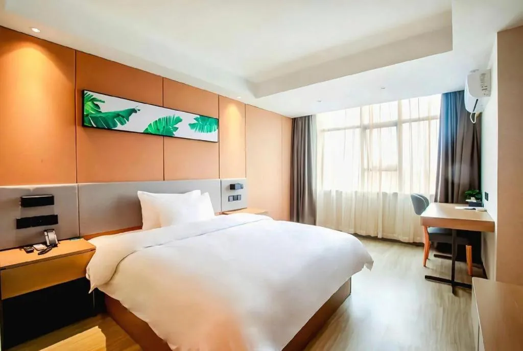 Bed in UP and IN Hotel Jiangxi Nanchang City Nanchang County Liantang Zhong Avenue Huarunwanjia