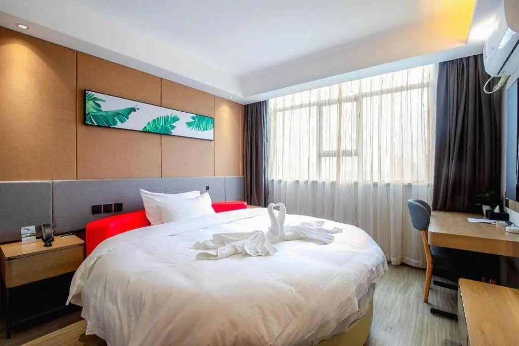Bed in UP and IN Hotel Jiangxi Nanchang City Nanchang County Liantang Zhong Avenue Huarunwanjia
